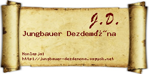 Jungbauer Dezdemóna névjegykártya